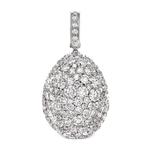 Подвеска Emotion Egg из белого золота с бриллиантами 1
