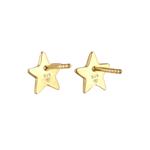 Серьги-гвоздики Star Astro Trend Basic с золотым покрытием 4