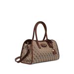 Samantha monogram-print logo-plaque tote bag 2