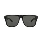 Alexander McQueen Square Injection Солнцезащитные очки 'Black/Grey' 1