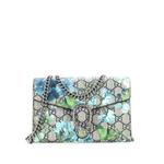Маленькая сумка через плечо Dionysus Chain Wallet Blooms Print GG Coated Canvas 1