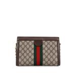 Маленькая сумка через плечо Ophidia Chain Shoulder Bag из канваса с узором GG 2