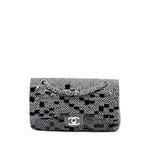 Сумка на плечо Classic Canvas Sequin Stripes Double Flap среднего размера (2006-2008 годы) 1