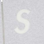 Худи Supreme S Logo Zip Up Hooded Sweatshirt 'Ash Grey' 2