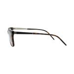 Очки Saint Laurent Square-Frame Acetate Optical Frames «Havana Silver Transparent» 3
