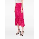 ruffled animal-print midi skirt 2