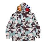 Толстовки на молнии BAPE Map Camo Shark Relaxed Fit Full Zip Hoodie «Мультиколор» 2