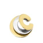 Серьга-кафф из золота и серебра 1