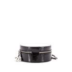 Evening On The Moon Round Evening Bag Glittered PVC with Patent Mini crossbody bag 2