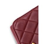 Мини-сумка на плечо Pearl Boy Chain Flap Bag Quilted Calfskin 6