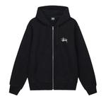 Толстовки на молнии Stussy Basic Zip Hoodie 'Black' 1