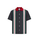 stripe-detail short-sleeve shirt 1