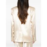 double-breasted satin-finish blazer 4