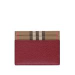 Vintage Check grained leather cardholder 1