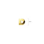 Серьги-буквы «Bold Initial Alphabet Letter» из золотистой стали с многослойным покрытием — D 4