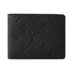 Кошельки Louis Vuitton Multiple Wallet 'Black Embossed Taurillon Monogram Cowhide Leather' 1