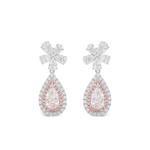 Серьги из белого и розового золота с бриллиантами 1