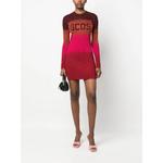 wide-stripe-pattern mini dress 2