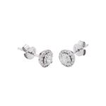 LITZ 18K серьги с бриллиантами из белого золота YF-YFT495B5 2