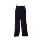 velvet-texture tailored trousers 1