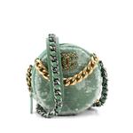 Сумка через плечо 19 Round Clutch with Chain Quilted Leather and Sequins 1