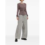 ruched ribbed-knit cardigan 2