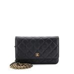 Wallet on Chain Quilted Caviar crossbody bag 1