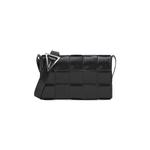 Сумки через плечо Bottega Veneta Intreccio Leather Cassette Bag 'Black/Silver' 1