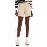 Desigual Woman Однотонные джинсовые шорты. 1