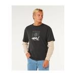 Мужская футболка Inner Visions Smashed L/S Tee 0Y7MTE-WASHED BLACK 1