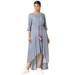 Туника-платье Powder Blue Boota Flared High Low с поясом Dori 1