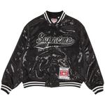 Варсити-куртки Supreme x Mitchell & Ness Sequin Varsity Jacket 'Black' 1