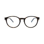 Очки Saint Laurent Round Frame Acetate Optical Frames 'Havana/Gold/Transparent' 1