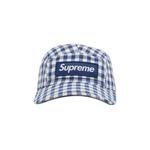 Кепки Supreme Gingham Camp Cap 'Navy' 1
