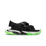 Сандалии Balenciaga Track Sandal 'Clearsole - Черный флуоресцентный зеленый' 1