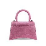 Сумка через плечо Hourglass Top Handle Bag Suede with Crystals XS 2