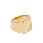 logo-engraved signet ring 1