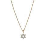 Колье JH Essential Star Of David из желтого золота 1