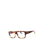 tortoiseshell-effect rectangle-frame glasses 2