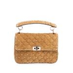 Rockstud Spike medium suede bag 1