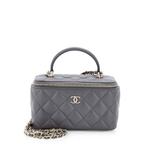 Маленькая сумка через плечо Classic Top Handle Vanity Case с цепочкой 1