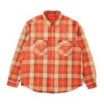 Фланелевые рубашки Supreme Quilted Flannel Snap Shirt 'Orange' 1