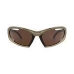 Солнцезащитные очки Balenciaga Shield-Frame Bio Injection Sunglasses 'Green/Brown' 1