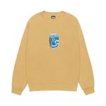 Свитер с круглым вырезом Stussy Milk Crew 'Curry' 1