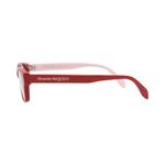 Очки Alexander McQueen Square-Frame Acetate Optical Frames 'Красный прозрачный' 3