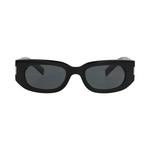 Очки Saint Laurent Round-Frame Recycled Acetate Sunglasses «Black» 1