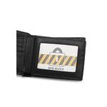 Мужской RFID-блокирующий би-фолд кошелек - черный 7