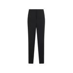 concealed-fastening slim-fit trousers 1