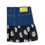 Desigual Girl Джинсовая мини-юбка с оборкой Daisy. 4