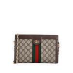 Маленькая сумка через плечо Ophidia Chain Shoulder Bag из канваса с узором GG 1